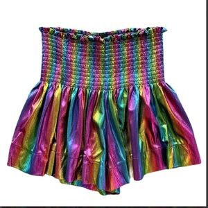 metallic queen of sparkles skort